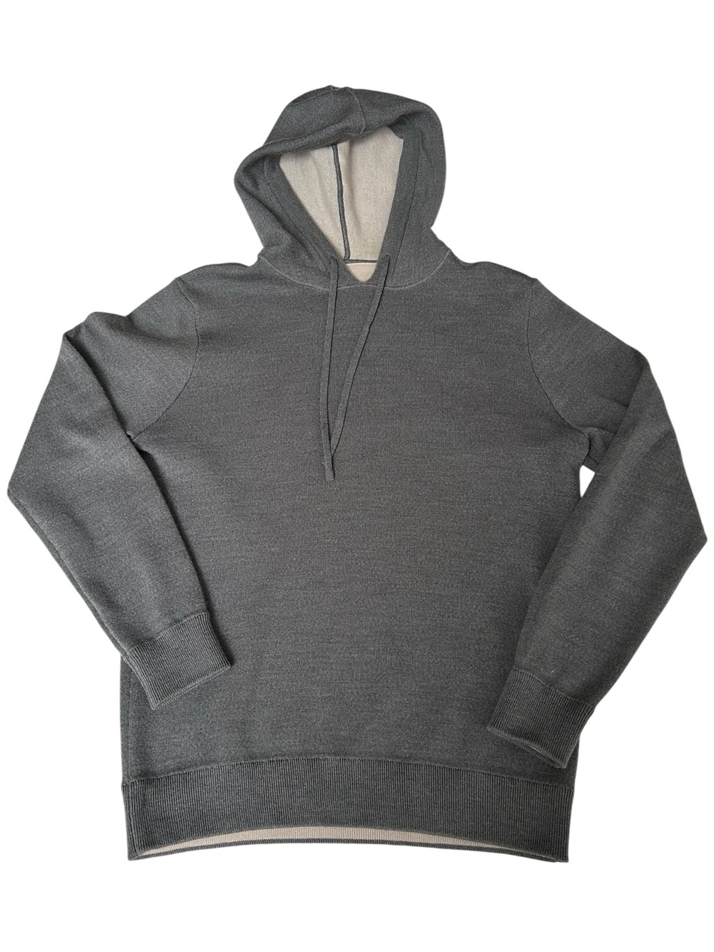Boggi Milano Men's Charcoal Knit Hooded Pullover